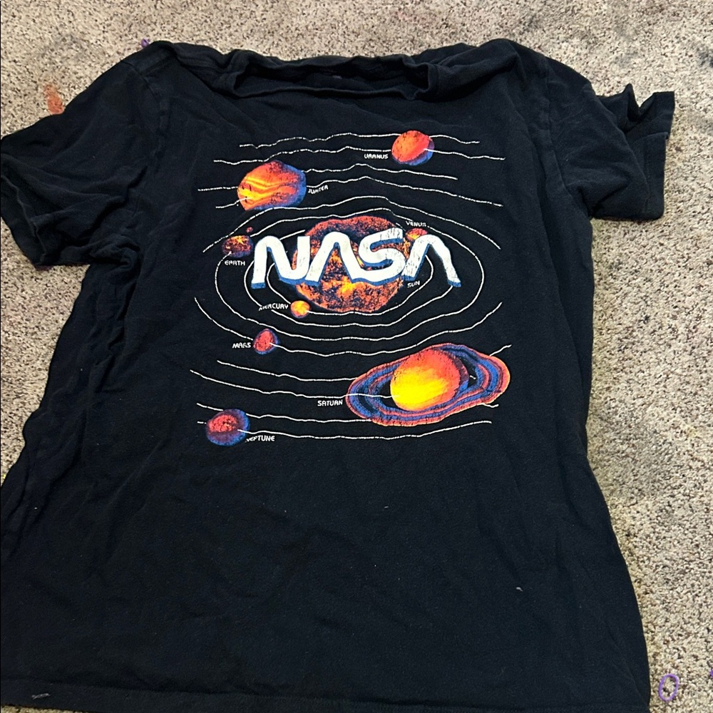 Ripple Junction Black NASA Graphic Tee